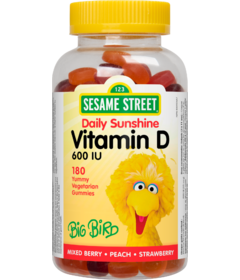 Webber Naturals Sesame Street Daily Sunshine Vitamin D Gummies 600IU