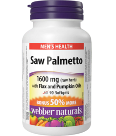 Webber Naturals Saw Palmetto with Flax and Pumpkin Oils