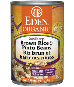 Eden Organic Canned Brown Rice & Pinto Beans
