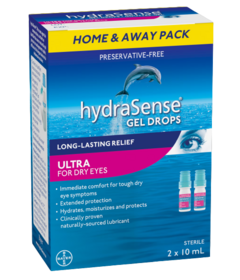 hydraSense Eye Drops Ultra For Dry Eyes Twin Pack