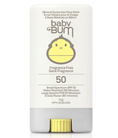 Baby Bum Mineral Sunscreen Face Stick SPF 50 Fragrance Free